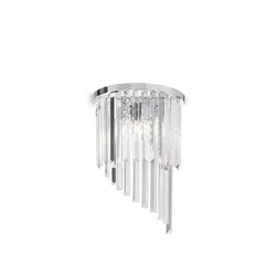 Ideal Lux - Kristalno zidno svetlo CARLTON 3xE14/40W/230V, sjajni hrom