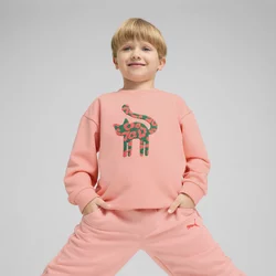 Puma Cats Club Crew Shirt Kids, Pink, Size 6-7Y, Clothing