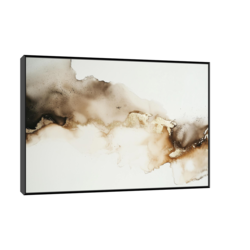 Canvas Slika na platnu Zlatni ritam, Sa ramom, 75 x 50 cm, Crni