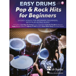 EASY DRUMS POP & ROCK HITS FOR BEGINNERS + AUDIO ACCESS
