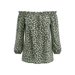 Imily Bela Bluza zelena/bela