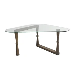 Hanah Home Cam Orta Sehpa S303 Klub sto, 96x41x81cm, Orah