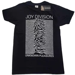 Joy Division Unknown Pleasures White On Black Black M Majica