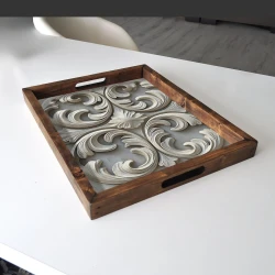 Aberto Design Poslužavnik REF036 48 x 38 x 4 cm, Šareni