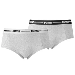 PUMA Womens Mini Short 2 Pack, Grey/Grey