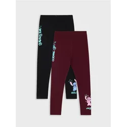 Sinsay - Paket od 2 pamučne helanke Stitch - šareno