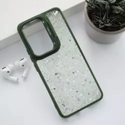 Maska Crystal Dots za Honor 90 zelena.