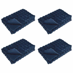 Protuklizna deka od umjetnog zečjeg krzna Olite 4 pcs Poliester