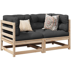 2-dijelni set vrtnih sofa od masivne borovine