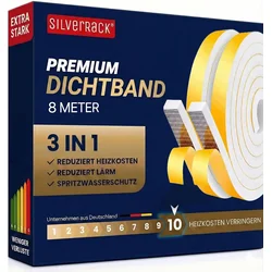 SILVERRACK 8m samolepilni tesnilni trak 12x6mm