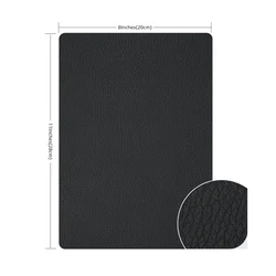 INF Samolepilni našitek iz PU usnja Black, (21297464)