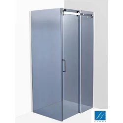 LINNI Tuš kabina Elegance, Sivo tonirano staklo 6mm, Srebrni ram, 120x80x195cm