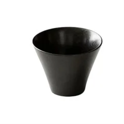 Porcelánový šálek Origami Milk Beverage Cup Narrow 140 ml černý