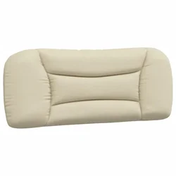 Vidaxl Blazina za vzglavje Hvar krem 100 cm blago