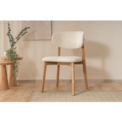 HANAH HOME Trpezarijska stolica Lugias Beech White