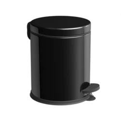 Vinoks Kanta za otpatke sa pedalom metal CRNA 12 lit (visina 370mm, prečnik 250mm) ( K340 )