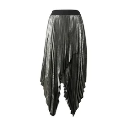 AllSaints Krilo Elisa črn denim/srebrna