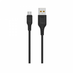 DENMEN D01V Micro USB data kabl 2,4A 1m crna