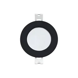 XLED 3W 4000K black UO Ugradni okrugli LED panel plasticni,330lm,90.5*28mm,IP20, crni