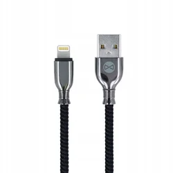 shumee Polnilni kabel Forever USB - Apple Lightning, 1 m, črne barve