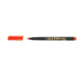 Permanentni marker za CD/DVD, 0,5 mm, ICO, rdeč