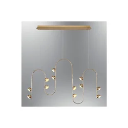 Opviq luster Aster 2843-12AS-03, LED 32 W, žuti
