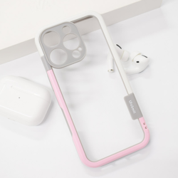 Maska Wolmtt Bumper za iPhone 16 Pro Max pink