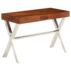 Radni stol 110x50x76 cm od drva bagrema s premazom boje meda