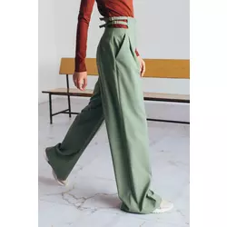 Zelene ženske pantalone