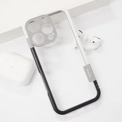 Maska za iPhone 16 Pro Wolmtt bumper siva