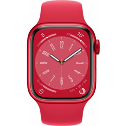 Apple Watch Series 8 45mm (GPS) Aluminium Red Case Sport Band Crveni