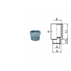 Vodovodni produžetak 1/2x5 mm, O24x19 mm