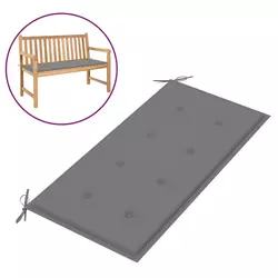Jastuk za vrtnu klupu sivi 100x50x4 cm od tkanine Oxford