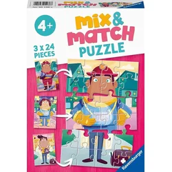 Ravensburger Mix&Match puzzle - Moji omiljeni poslovi - 3x24 delova