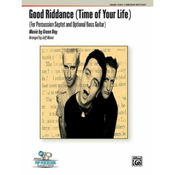 MOORE:GOOD RIDDANCE(TIME OF YOUR LIFE) PERCUSSION ENSEMBLE