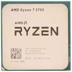 CPU AM4 AMD Ryzen 7 5700 8C/16T, 3.70-4.60GHz 100-000000743 Tray