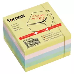 Fornax kocka samolepljivi listići 450 lis, 75x75 pastel 414401 ( 7706 )