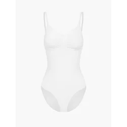 cfab Oblikovanje postave Bodysuit Sculpting Shapewear mit Slip bela