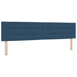 Vidaxl Vzglavje Modra 200 cm blago