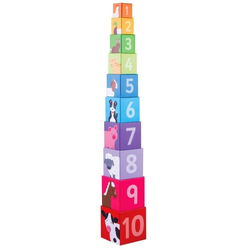 Bigjigs Toys Didaktické kocky farma