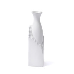 Hanah home Vaza LCA0009, 10x10x35 cm, Bela