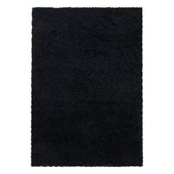 eoshop Preproga Sydney shaggy 3000 črna (Varianta: premer kroga 160 cm)