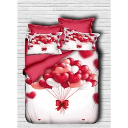 Aberto Design Set Double posteljine 102, 200x220cm, Crveni