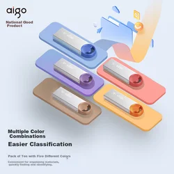 Aigo USB Flash memorija, 16GB, USB 2.0, 10 komada, Višebojna