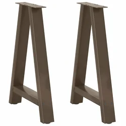 Noge za blagovaonski stol A-oblika 2 kom 60 x (72-73) cm Čelik