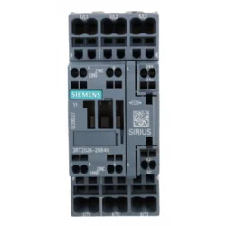 Siemens Močnostni kontaktor 25A 3P 24V DC 1NO 1NC S0 3RT2026-2BB40