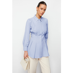 Trendyol Modest Ženska košulja Tctaw24Tg00027, Plava