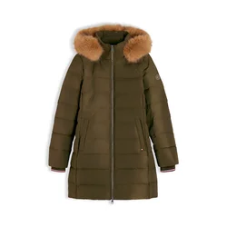 TOMMY HILFIGER Zimski plašč temno rjava