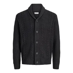 JACK & JONES Pletena jopa JJJames antracit