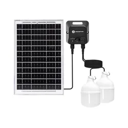 Aigostar - LED solarni luster sa senzorom 2xLED/35W/12V 6000 mAh 6500K prečnik 10 cm